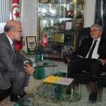 وزير الدفاع الوطني مع سفير إسبانيا بتونس